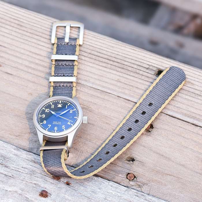 22mm Premium Seat Belt Nato Watch Strap Black