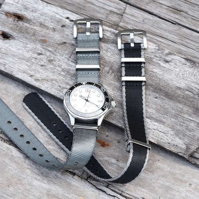 22mm Premium Seat Belt Nato Watch Strap Black