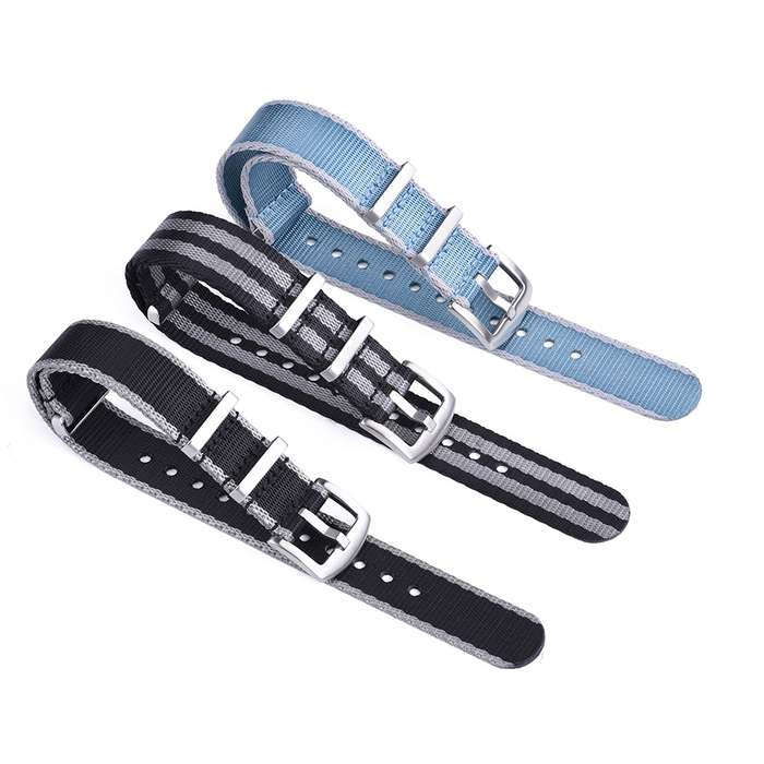 22mm Premium Seat Belt Nato Watch Strap Black