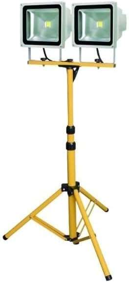 TRIPOD FLOODLIGHT STAND FOR DOUBLE LIGHT MOUNTING