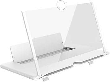 12" Phone Screen Magnifier,3D Smartphone HD Screen Amplifier,Foldable Phone Stand with Screen Enlarg