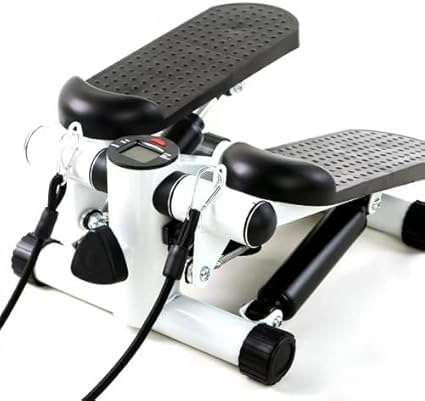 Fitness Stepper, 2 in 1, Step Plus, Resistance Ropes, Multifunction, Arms and Legs, LCD Display, Lo