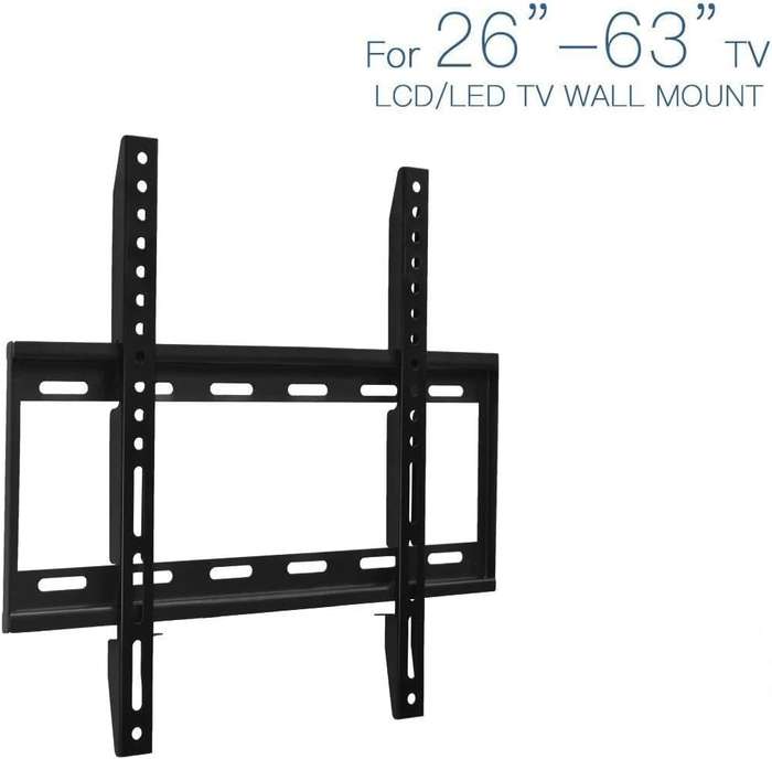TV Wall Bracket for 26-63" Ultra-Slim TV Bracket with Spirit Level, 50kg Capacity, Max VESA: 400x400