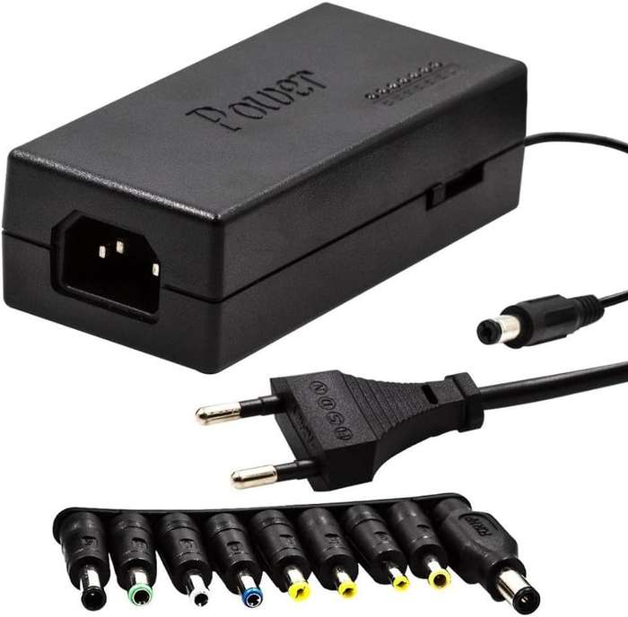 Carregador Portatil 9 Connector Universal Notebook Adapter