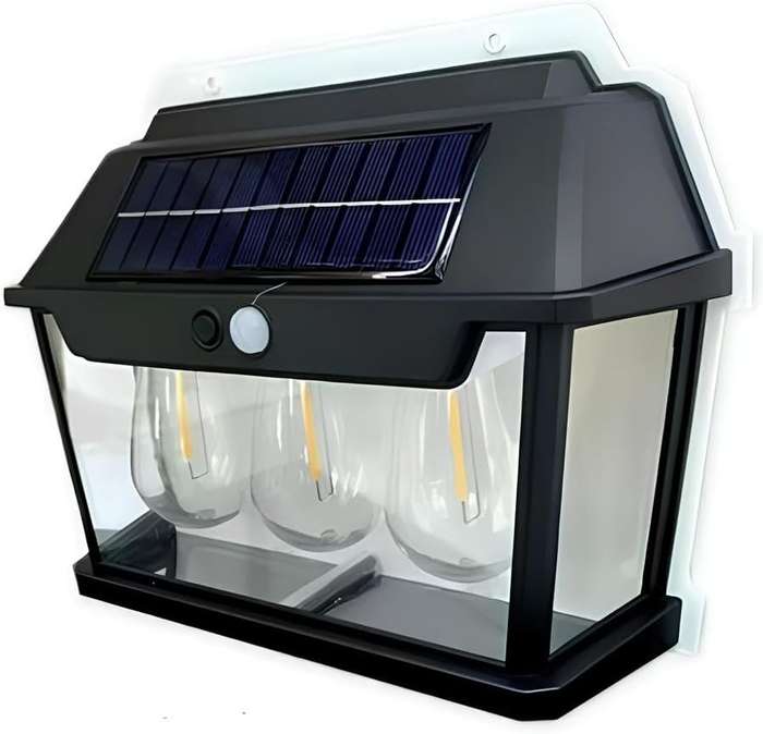 HUMAN BODY INDUCTION + LIGHT OPERATED SOLAR SENSOR LIGHT - SET OF 2