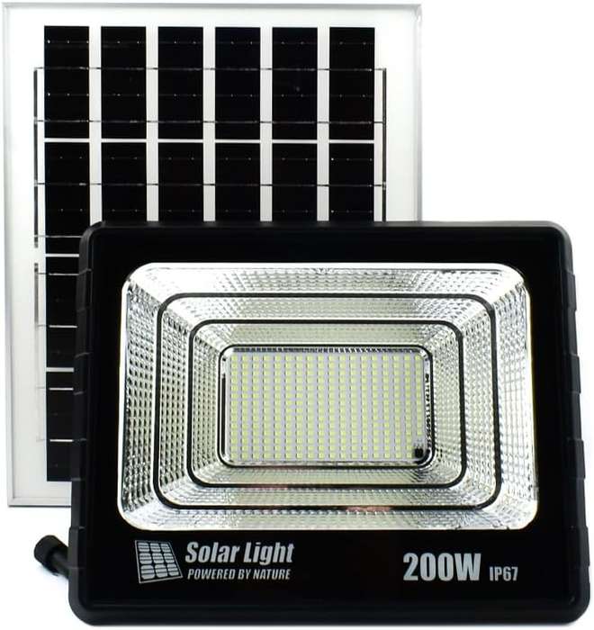 200W Outdoor Solar Flood Light with Remote Control - 200-H
