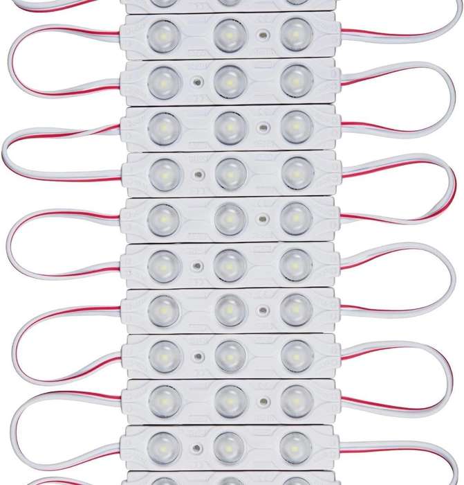 20×1W SIGN LED DC 12V 3 SMD MODULE WATERPROOF SUPER BRIGHT - WARM WHITE