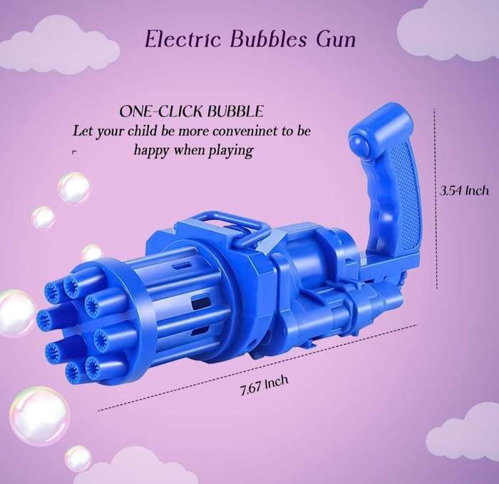 Electric Gatling Bubble Machine
