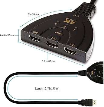 SE-L280 3 Port HDMI Switch 3×1