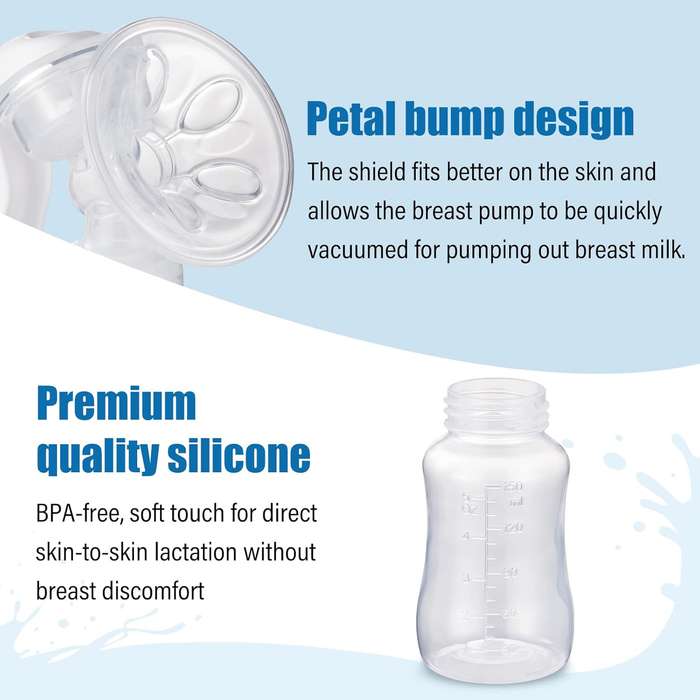Manual massage breast pump