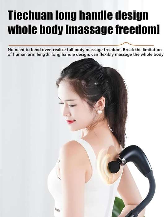 Rocuma Massage Hammer, Electric Massager Deep Tissue, 2025 New Handheld Massager, 9 Modes & 4 Heads