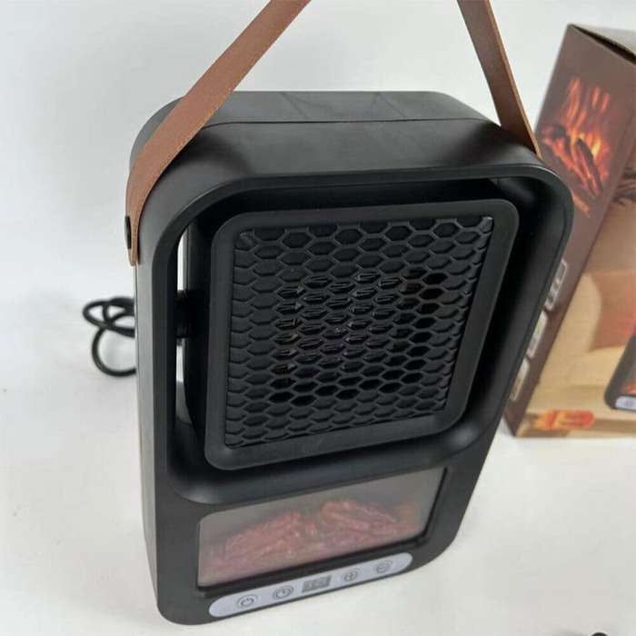 Electric Fan Heater 110V/220V Desktop Heating Machine with Remote Control 2 Speed for Office Room I