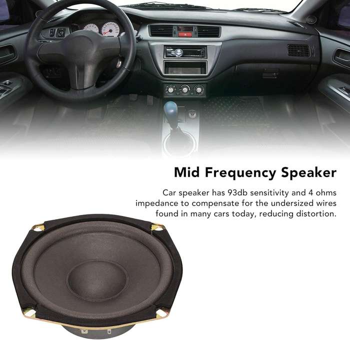 GT-5.4CH 5in Car Coaxial Speaker, 300W 4 Ohms 93dB Sensitivity Midrange Loudspeaker.
