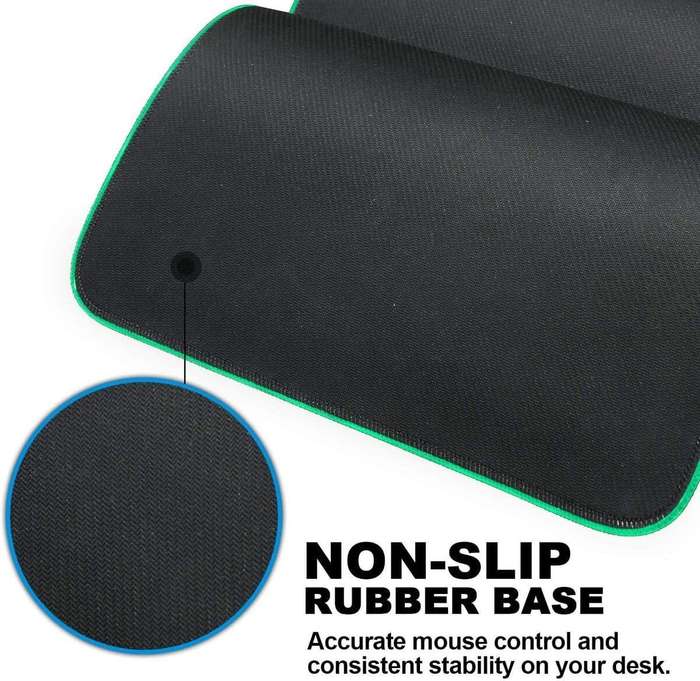 AOAS GAMING MOUSE PAD with AMBIENT RGB LIGHTING, WATERPROOF DESIGN - S4000