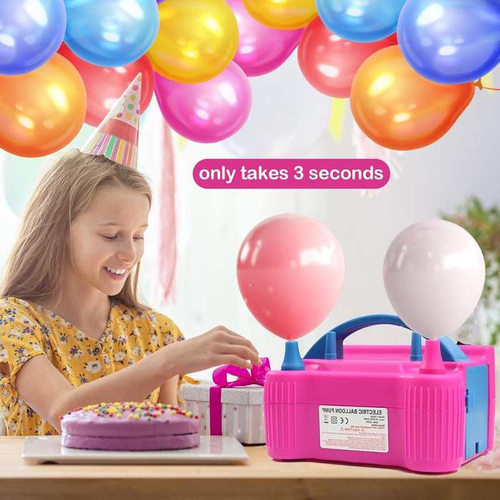 Portable Electric Balloon Pump With Dual High Power Nozzle (AC220-240V 600W)