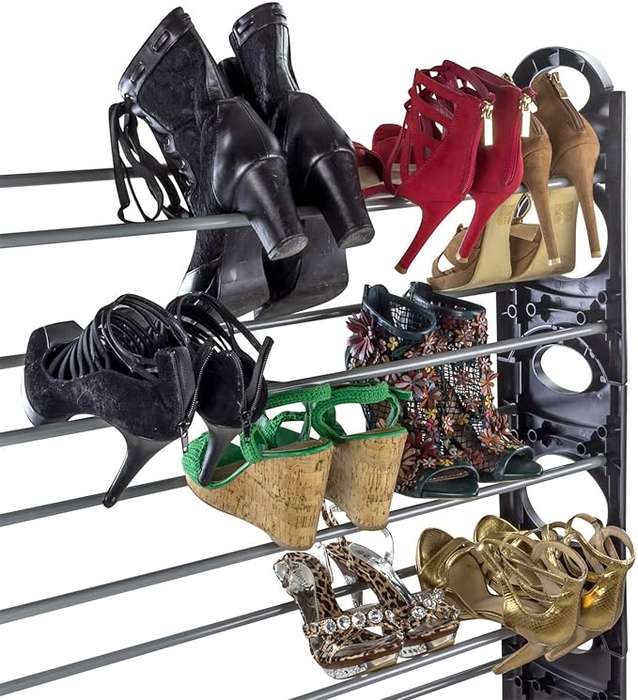 10 Tier Storage  Stand Shelf Pairs Trainers Compact Space