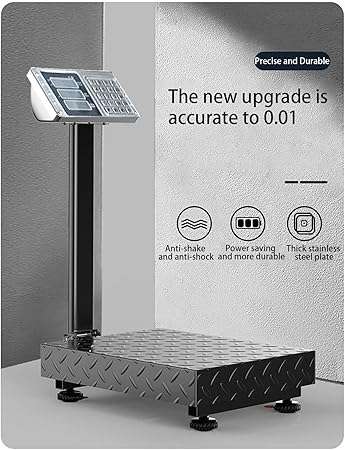 150KG Industrial Platform Scale Weight Shipping Scale 0.1 LB Accuracy Postal Scale for Packages Lugg