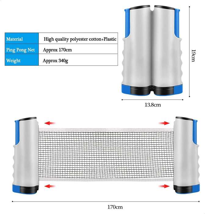 Table Tennis Net with Rack