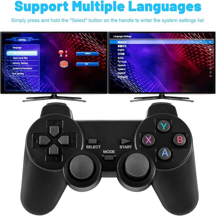 Retro Games Game Stick 32GB TF Card Built-in 20 000 Classic Games with Dual 2.4G Handheld Controller