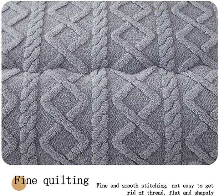 Thick Lamb Cashmere Blanket - Double/Queen (5 Piece Set) - Grey Blue