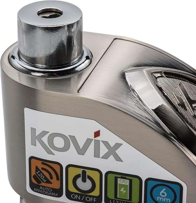 KOVIX Alarmed Disc Lock Model Number KD6 6mm Pin Size - Black