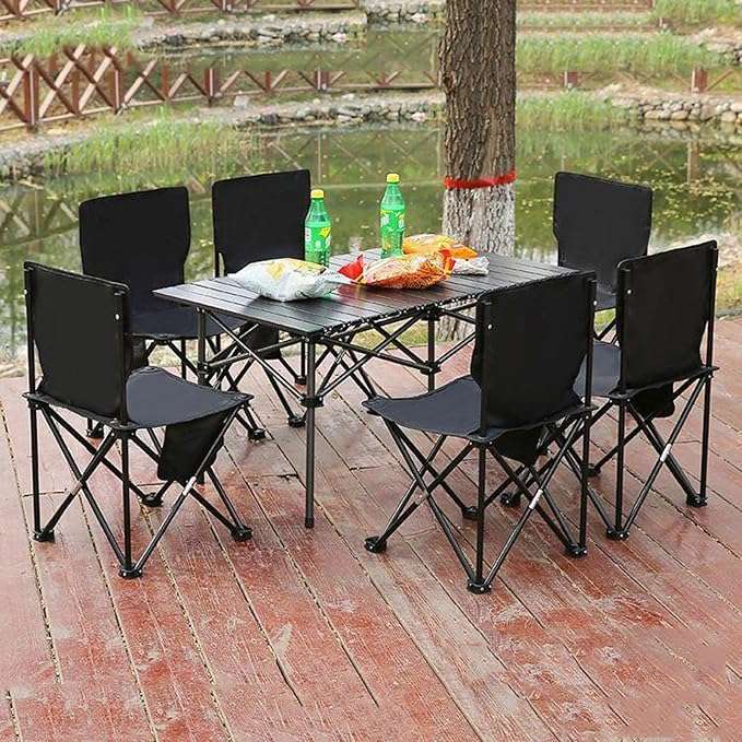 Portable Folding Camping Table and Chair Set
