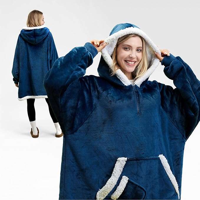 Blue 1.1m Huggie Hoodie
