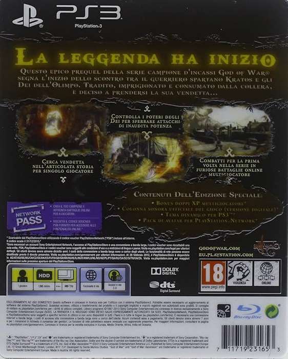 God of War: Ascension Special Edition (PS3)
