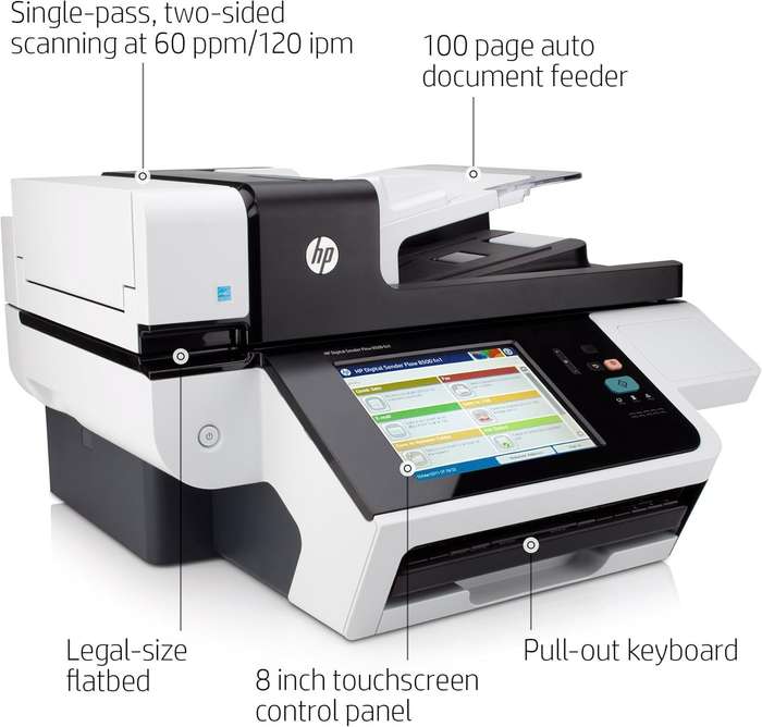 HP Digital Sender Flow 8500 fn1 Document Capture Workstation Scanner