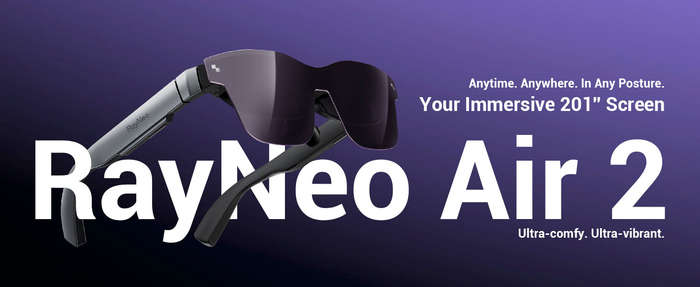 RayNeo Air 2 AR Glasses - Micro OLED Display
