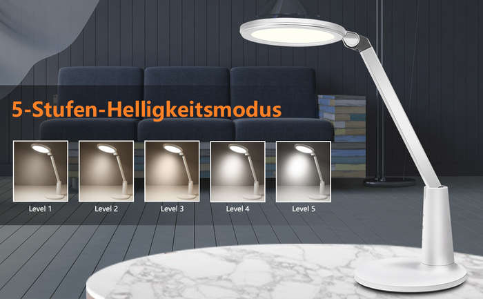5 brightness levels