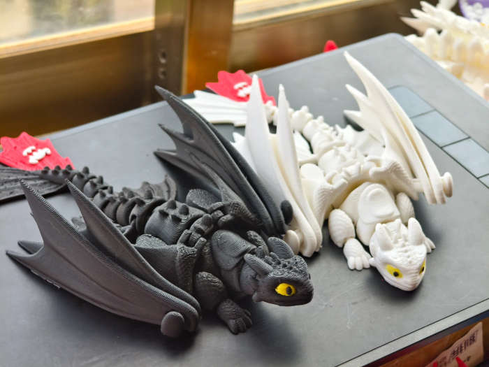 Toothless Dragon Figurine  Foldable Wings