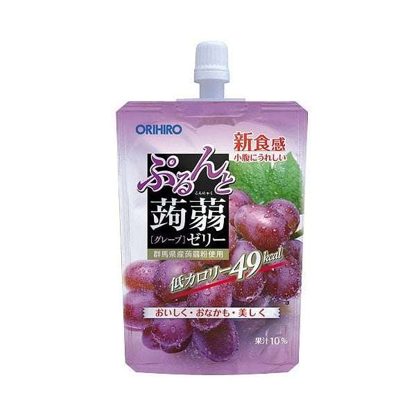 Orihiro Purunto Konjac Jelly Grape Pouch 130g