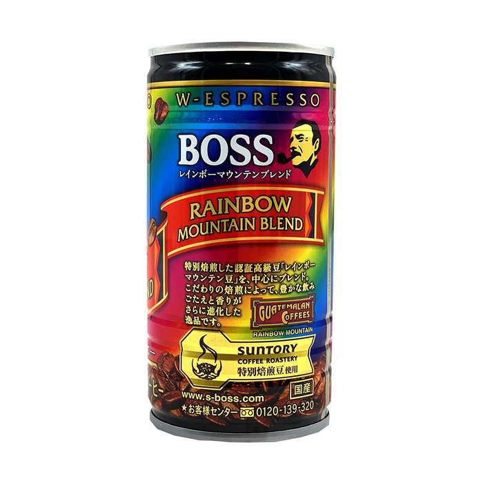Suntory Boss Coffee Rainbow Mountain Blend Can 185g