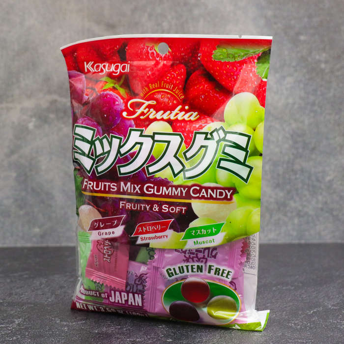 Kasugai Gluten Free Fruit Mix Gummy Candy 102g