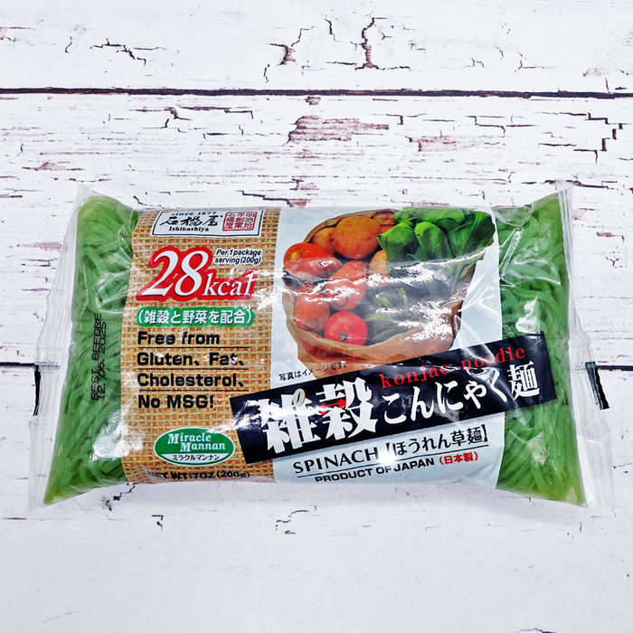 Ishibashiya Spinach Konjac Noodle 200g
