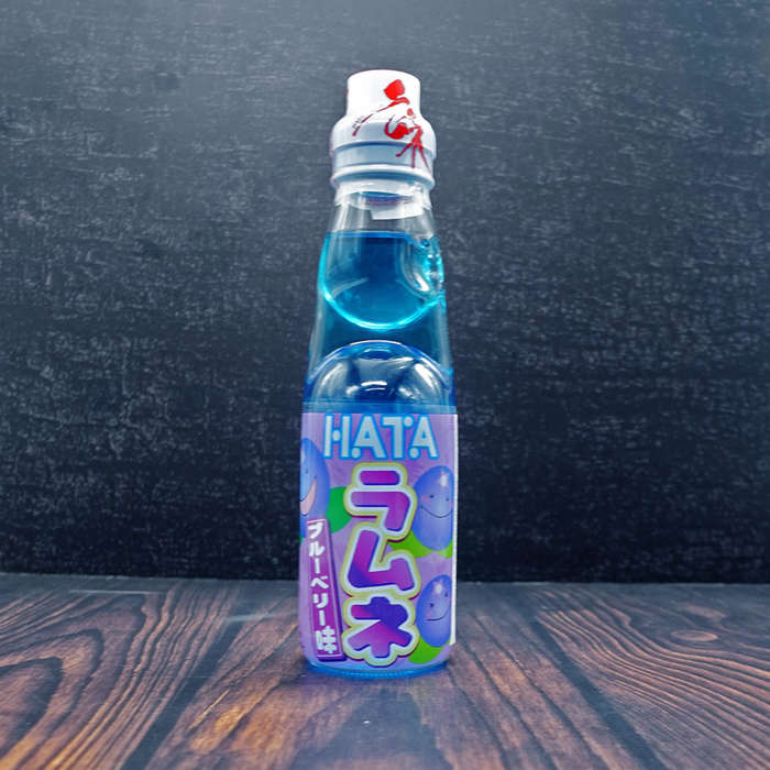 (Hata) Ramune Blueberry Flavour Soda Drink 200ml