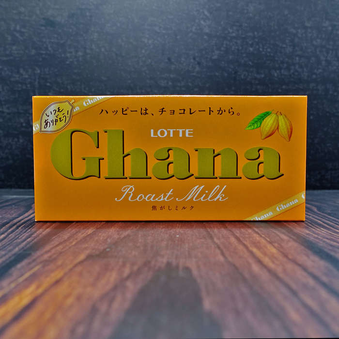 Lotte Ghana Roast Milk Chocolate 50g