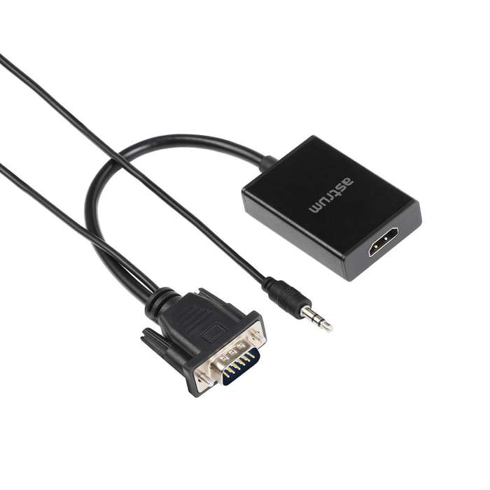 Astrum DA510 VGA Male to HDMI Female + Audio Adapter