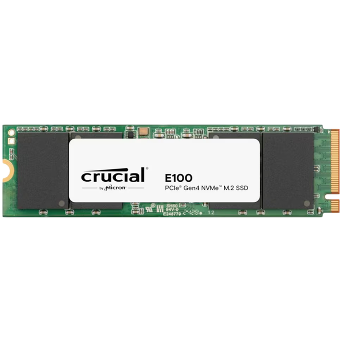Crucial E100 480GB PCIe Gen4 2280 NVMe M.2 SSD