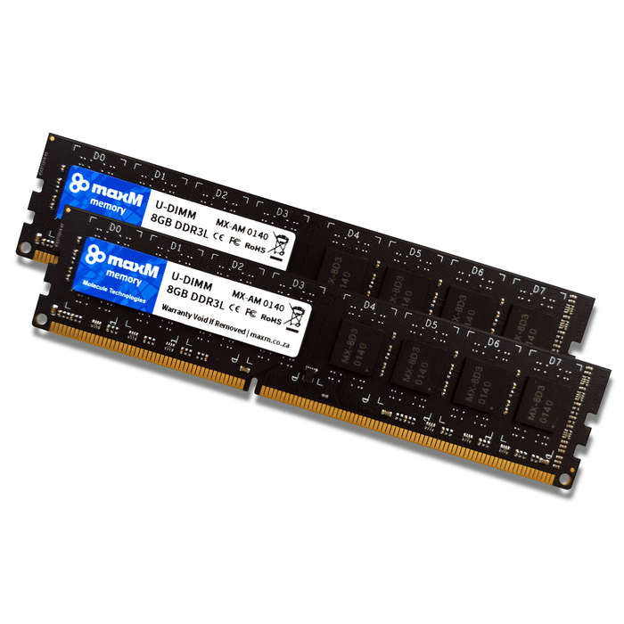 16GB (2x8GB) DDR3L 1600Mhz Dimm Memory