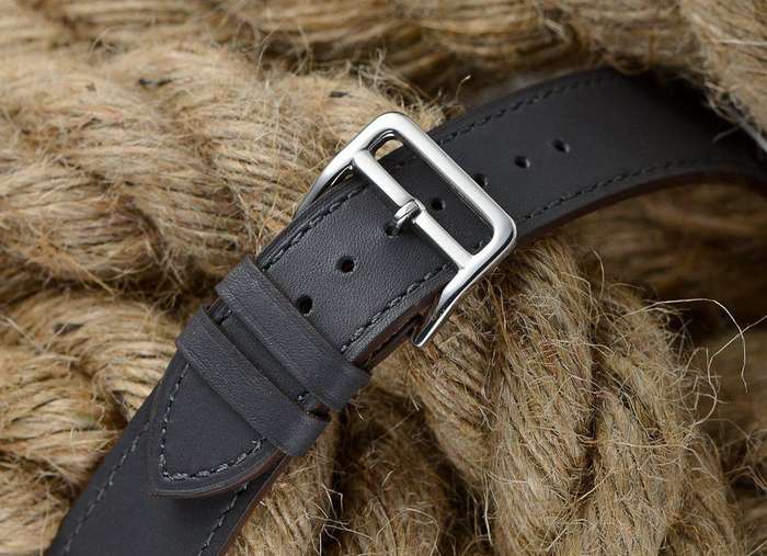 Zonabel 38mm Strap for Apple Watch - Black Leather