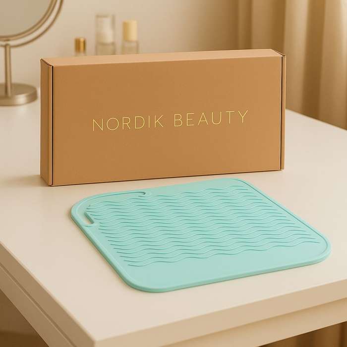 Nordik Beauty Heat-Resistant Silicone Mat & Cover for Hair Styling Tools