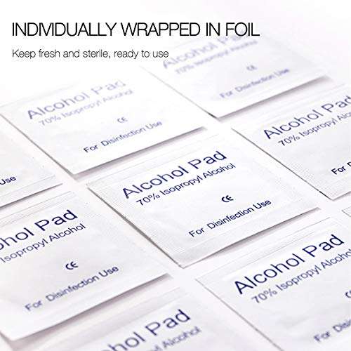 Nordik Beauty Nail Prep Combo - 100 Alcohol Pads + 50 Nail Foils