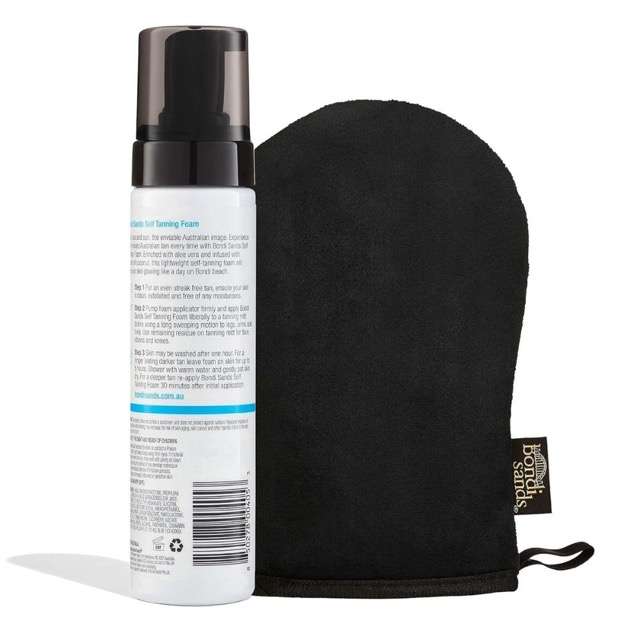 Bondi Sands Ligt/Med Self Tanning Foam Kit (2 x Tanning Foams + 1 Mitt)