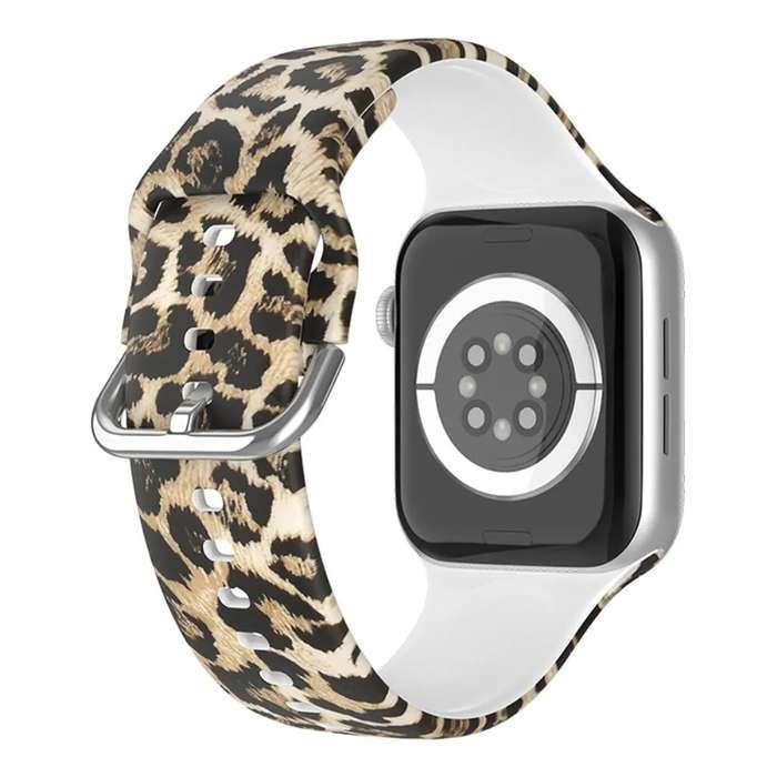 Zonabel Silicone Leopard Strap Compatible with Apple- 38/40/41mm Models