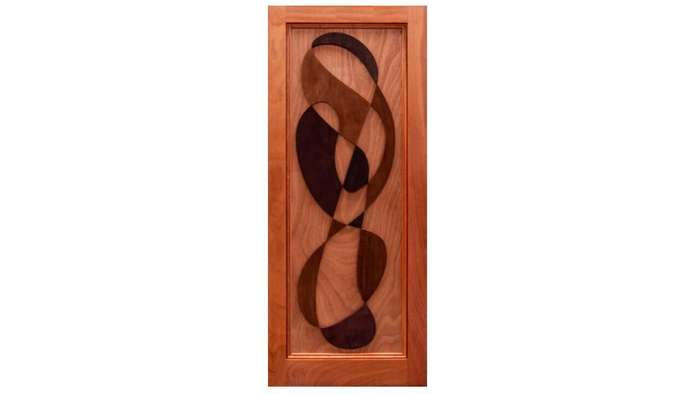 Interior Door Hardboard with Crafted White Print-w813xh2032mm