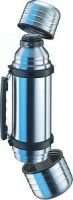 Isosteel Vacuum Flask with Two Cups (1L) (Silver)