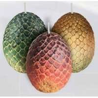 Game of Thrones: Sculpted Dragon Egg Candles, Set of 3 (Other printed item)