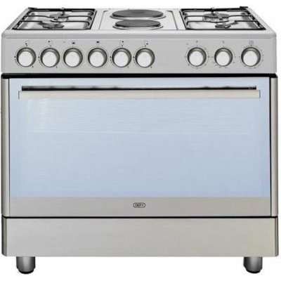 Defy 90cm 4 Burner Gas + 2 Solid Plate / Electric Range Cooker (Stainless Steel)